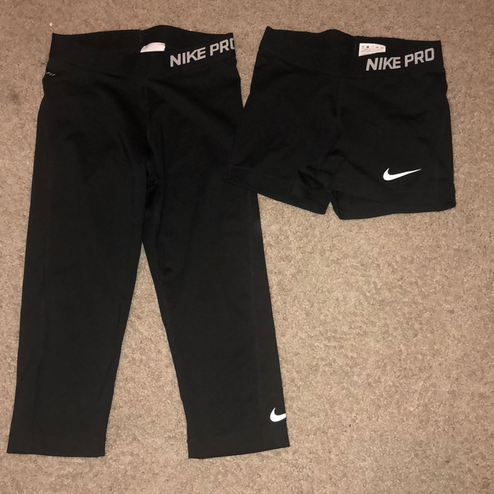 black nike pro bundle